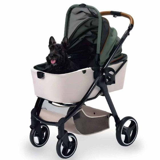 Foldable Dual Door Large Pet Stroller