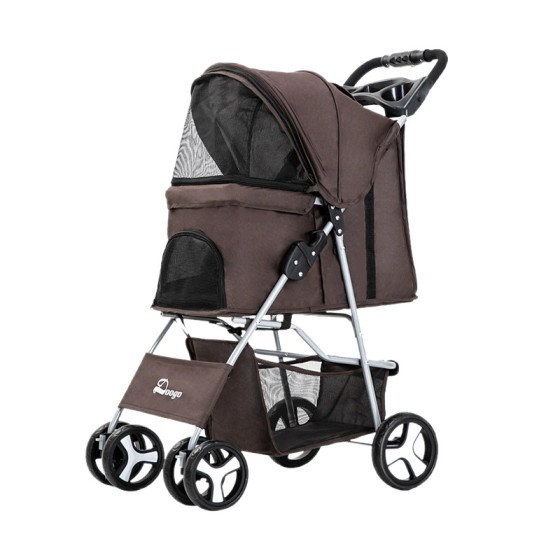 Multifunctional Foldable Pet Stroller, Large Size for Small & Medium Dogs Outdoor Travel