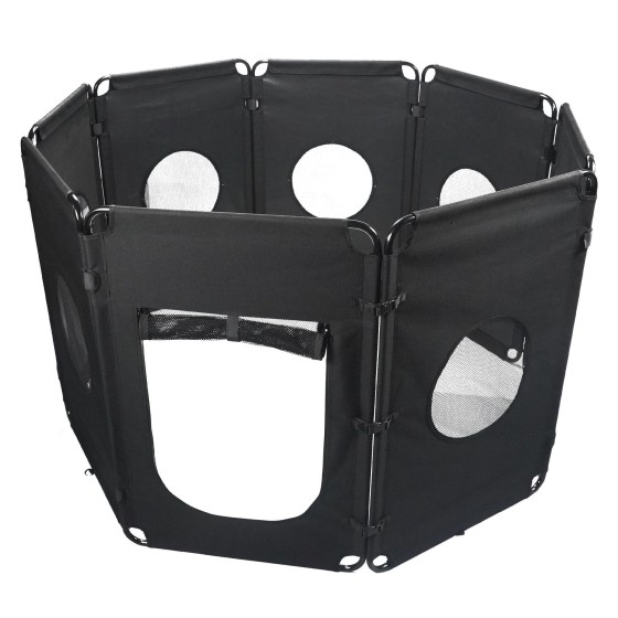 Fabric octagonal punch-free indoor household detachable and foldable pet fence